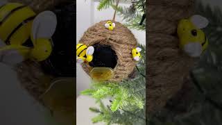 Beehive ornaments, Bumblebee Beehives #bumblebee #beehive #ornaments #rachelsuniquecrafts