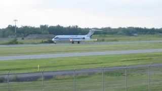 RARE USA Jet DC-9-33F [N327US] Takeoff Greater Rochester Int'l (KROC)