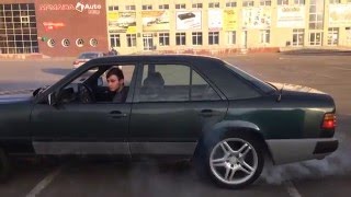 Mercedes W124 BURNOUT