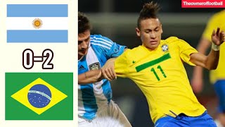 Argentina 🇦🇷 vs Brazil 🇧🇷 (0-2) | Goals & Highlights | 2011