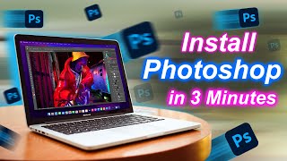 How to Install Adobe Photoshop in Macbook Pro & Air M1 M2 in 2024 | Install illustrator in 3 Minutes