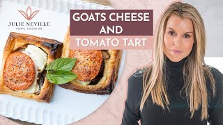 GOATS CHEESE AND TOMATO TARTS recipe by Home Cooking with Julie Neville