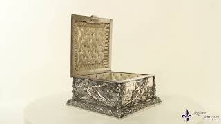 Antique Victorian Silver Jewellery Casket Walker & Hall