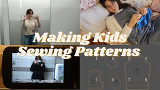 Making Kids Sewing Patterns | Getting Back into Knitting | My Pattern Making Process