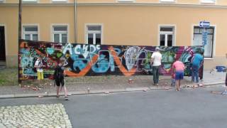 Graffitiaktion zum Großenhainer Stadtfest 2016