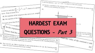 Hardest Exam Questions | CIE AS Mathematics | Pure 1 | Part Three