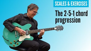 Learn the jazz 2-5-1 chord progression | Intermediate jazz guitar lesson