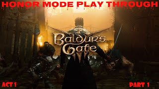 Baldur's Gate 3: Honour Mode Act 1 - Part 1 - Take 2