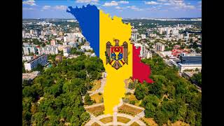 Moldova Flag Map Speed Art