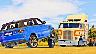 Jumps Car and Car Crashes #01 BeamNG.Drive