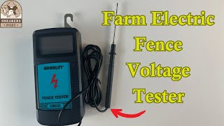 Allosun Digital Electrical Fence Voltage Tester Handheld Fence Fault Finder Checker Fence Voltmeter