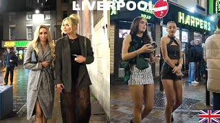 LIVERPOOL CITY NIGHTLIFE FRIDAY NIGHT WALK