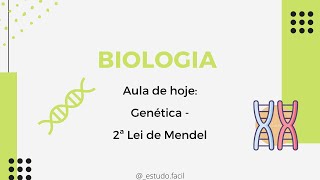 Biologia - Aula sobre Genética: 2ªLEI DE MENDEL (Lei da Segregação Independente)  - Teoria