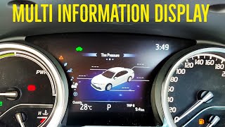 All Settings Explained | Toyota Camry Hybrid 2022 | Multi Information Display | MID Menu Options |