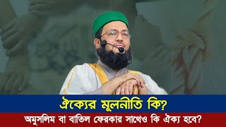 ঐক্যের মূলনীতি কি? অমুসলিম কিংবা বাতিল ফেরকার সাথেও ঐক্য করা যাবে? || Dr. Anayetullah Abbasi