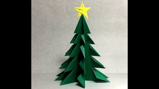 How to Make a 3D Paper Tree  3D Paper Christmas Tree  DIY Tutorial