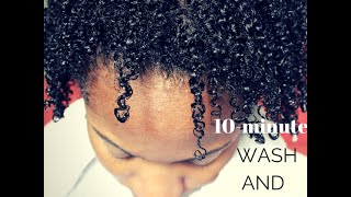 Quick Wash and Go for Natural Hair