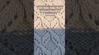 Easy Knitting Pattern! #knitting #crochet #knittingpatterns #knittingwithsubtitles