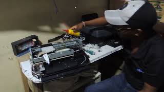 HOW AND WHERE TO BLOW AND CLEAN PRINTER MACHINES.