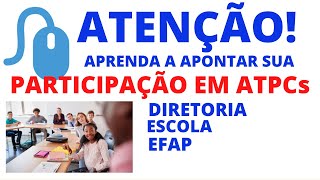 ATPC SED - SAIBA COMO APONTAR SEUS ATPCs