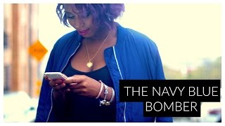 OOTD| The Navy Blue Bomber Jacket |Mimi Moments