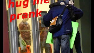 hug me it's valentines day-public prank