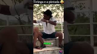 Tiringa não que levar pintada #comediaselvagem #tiringa #pegadinha #humor #comedia #memes#viralshort