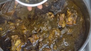 how to prepare the most perfect black soup | Medicinal and traditional soup | Edo state delicacy |🇳🇬