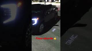 DENALI ULTIMATE NIGHT GREETING 🌝#luxurycar #videoshorts #sierra #denali #shortvideo puddle logo