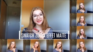 SWATCH ROUGE A LEVRE MATTE ZOEVA