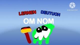 learn german with om nom logo remake