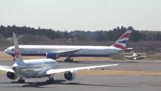 British Airways B777-300ER taking off from Narita Airport (BA6)