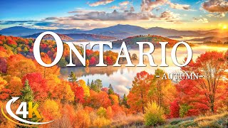 Enchanting Autumn Ontario with Beautiful Piano Music🍁4K Autumn Ambience, Fall Foliage🍁4K Video UHD