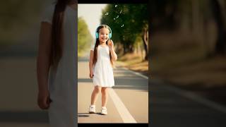 "Joyful Steps: A Little Girl's Musical Journey"#cute #beautiful #shorts #music