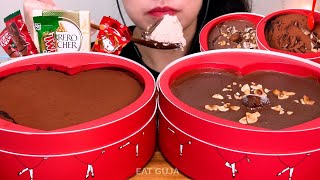 ASMRㅣ예쁜데 맛있냐..깨먹는❤️하트티라미수 밤티라미수 신상 초콜릿 디저트 먹방 Heart Tiramisu Dessert Mukbang