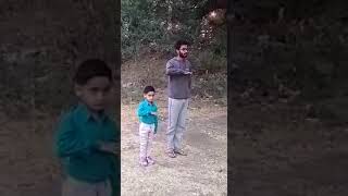 Small boy taking RSS shakha (4year boy) Namaste sada vatsale matribhume👌😯😳