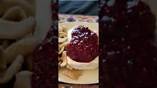 Smoked Cream Cheese with spicy fruit compote