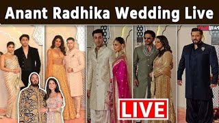 Anant ambani weds Radhika merchant🤩bollywood arrived #sidd❤️Kiara #Ranbir💕alia  #Sara Ananya janvi😘🥳