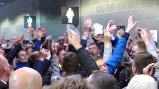 LEEDS UNITED FANS SINGING AT ROTHERHAM 2016