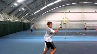 Kristian Kubik, forehand side view, 240 fps