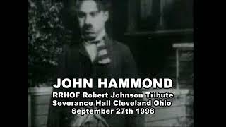 John Hammond - Robert Johnson Tribute - Severance Hall Cleveland 9/27/98