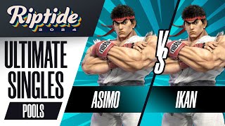 Asimo (Ryu) vs Ikan (Ryu) - Riptide 2024 - Ultimate Singles - R2 Pools