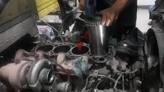 Proses pemasangan boring PS Turbo