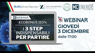 03.12.20 - ECOBONUS 110%  i 3 step indispensabili per partire