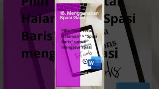 Menggunakan Spasi Ganda #microsoft #microsoftword #tutorial #tutorialmicrosoft