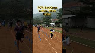 Lari Cones, Latihan Teknik Tangan dan Kaki #running #run #training #sports #asa #cones #sumedang