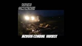 Yanmar yh 850, modern combine Harvest night work,