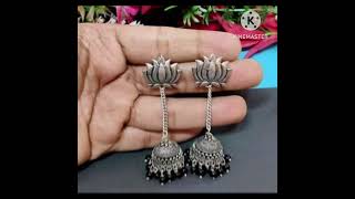 Oxidised jhumka | handmade jewellery| Oxidize jwellery collection| #jhumka #oxidizedjewellery #clay