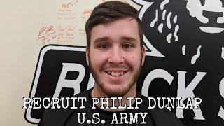 Salute To Service - U.S. Army Recruit Philip Dunlap