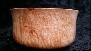 Wood turning - My first Maple burl bowl, Love it!